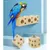 ZooVenture Jouet à mâcher en bois de pin pour perroquets et perruches