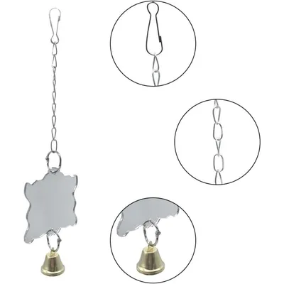 ZooVenture Juguetes de espejo para pájaros