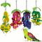 ZooVenture Jouets à ronger pour perroquet et perruche Fraise + Pomme + Poire + Raisin
