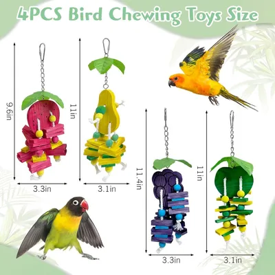 ZooVenture Jouets à ronger pour perroquet et perruche