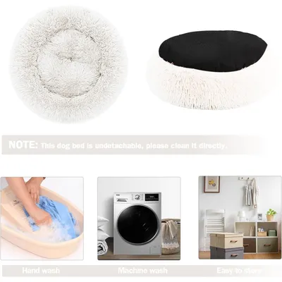 ZooVenture Panier  pour chien et chat Blanc - diamètre 50 cm