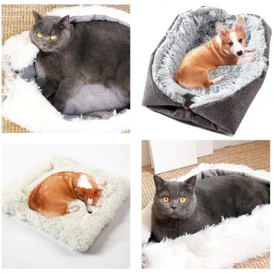 ZooVenture Panier pour chat et chien Pliable 2 utilisations