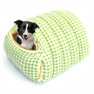 ZooVenture lit pour chat et chien Vert fermé ZooVenture lit pour chat et chien Vert fermé