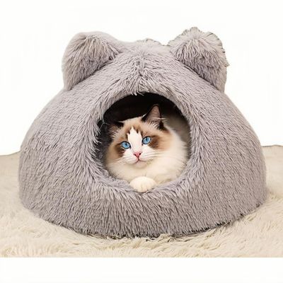 ZooVenture Douillet Panier à Capuchon Pour Chats Intérieurs