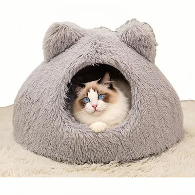 ZooVenture Douillet Panier à Capuchon Pour Chats Intérieurs ZooVenture Douillet Panier à Capuchon Pour Chats Intérieurs