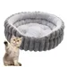 ZooVenture Rundes Katzen- und Hundebett, 40 cm Durchmesser