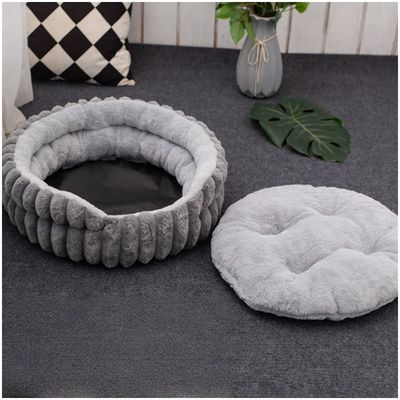 ZooVenture Panier rond pour chat et petit chien Diamètre 40cm