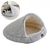 IntiMeg Nid en forme de coquille pour chien et chat, chauffant en hiver