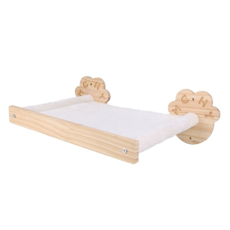 IntiMeg Lit en peluche à fixation murale pour chat