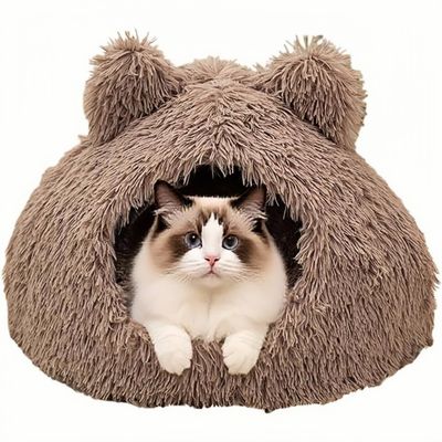 ZooVenture Douillet Panier à Capuchon Pour Chats Intérieurs