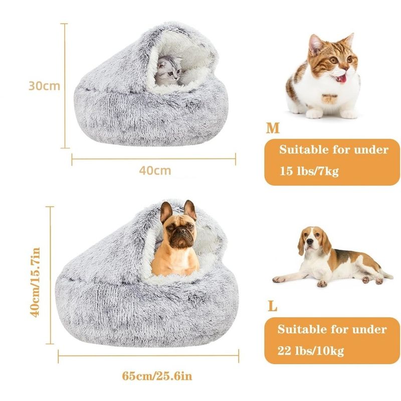 ZooVenture Chaud Et Doux Panier Pour Animaux De Petite Et Moyenne Taille