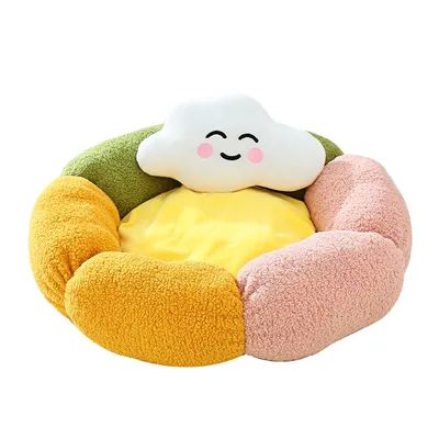 ZooVenture Panier pour chat Forme de pétale colorée