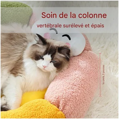 ZooVenture Panier pour chat Forme de pétale colorée