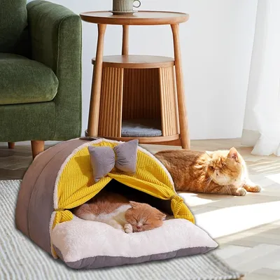 ZooVenture Tente pour chat et chien Gris M