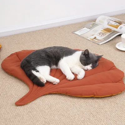 ZooVenture Coussin pour chiens et chats Forme de la feuille