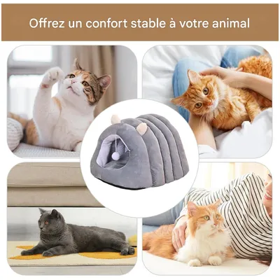 ZooVenture Cesta para gatos y perros con forma de cueva