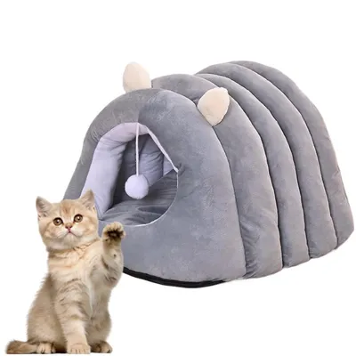 ZooVenture Cesta para gatos y perros con forma de cueva