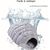 ZooVenture Tente pour chat et chien Nid de chenille Gris