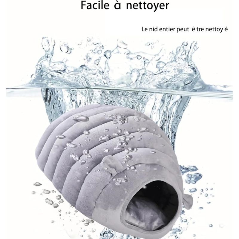 ZooVenture Tente pour chat et chien Nid de chenille Gris