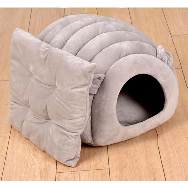 ZooVenture Tente pour chat et chien Nid de chenille Gris