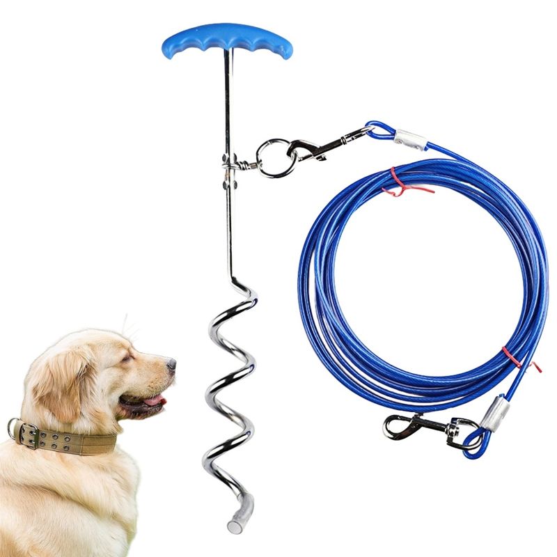 ZooVenture Piquet et câble d'attache pour chien et chiot