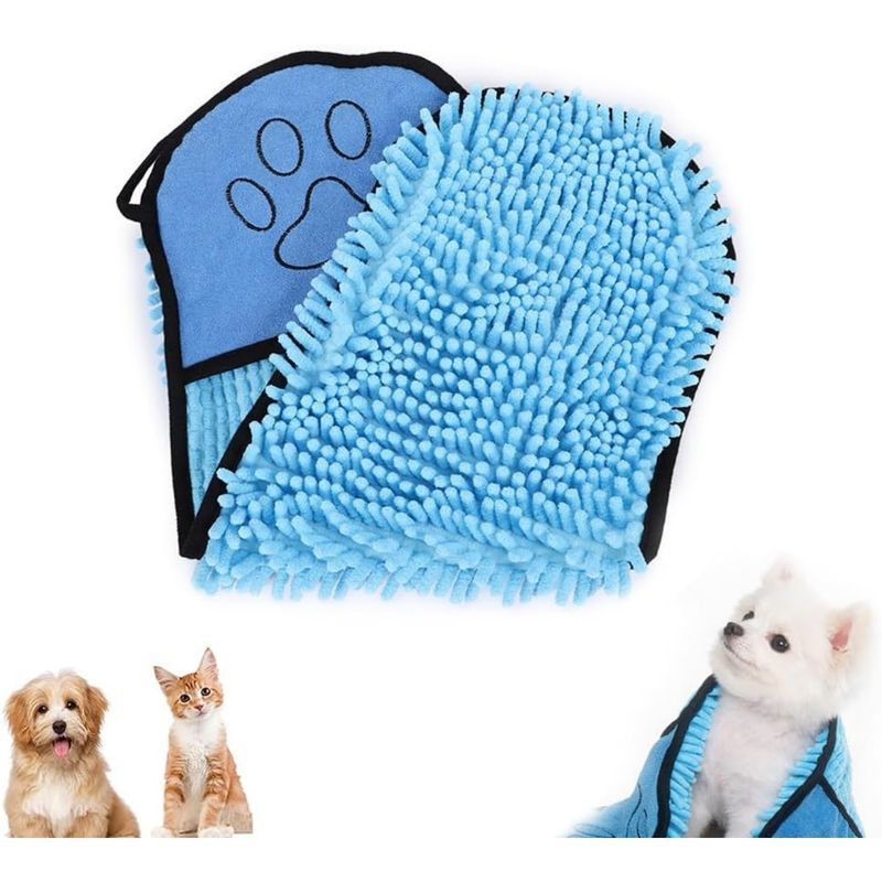 PetTribes Serviette de bain épaisse en microfibre pour chien et chat