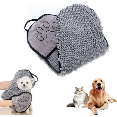 PetTribes Serviette de bain épaisse en microfibre pour chien et chat