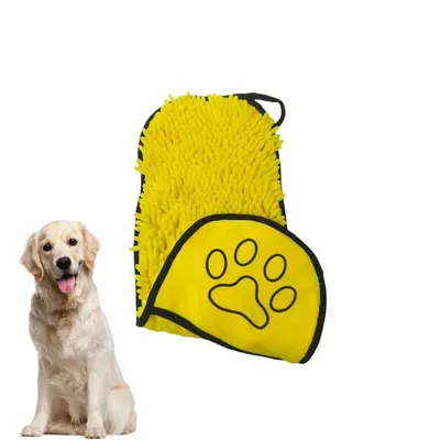 PetTribes Serviette de bain épaisse en microfibre pour chien et chat