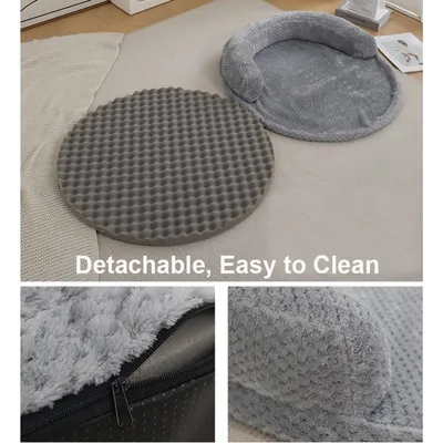 PetTribes Panier chien confortable avec bord surélevé