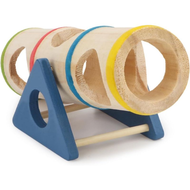 ZooVenture Tunnel à bascule en bois jouet pour hamster
