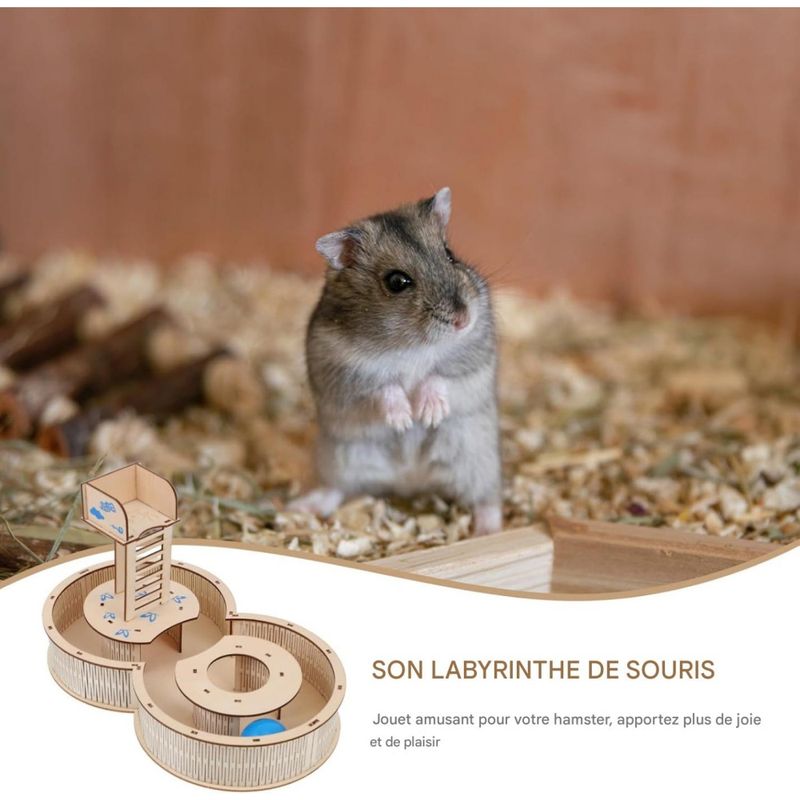 ZooVenture Labyrinthe en bois pour hamster