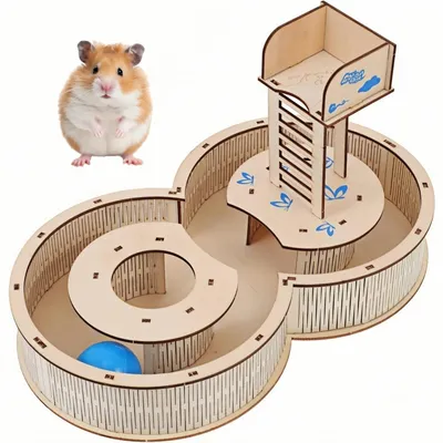 ZooVenture Labyrinthe en bois pour hamster