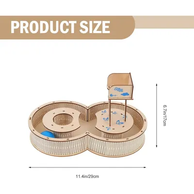 ZooVenture Labyrinthe en bois pour hamster