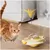 ZooVenture Jouet Puzzle pour Chat Gobelet jaune