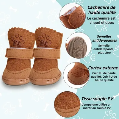 ZooVenture Hundeschuhe mit warmem Fleecefutter ZooVenture Hundeschuhe mit warmem Fleecefutter