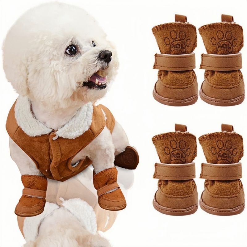 ZooVenture Hundeschuhe mit warmem Fleecefutter