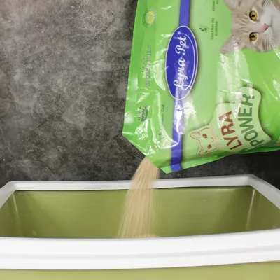 Lyra Pet® Lyra Power fibre d'herbe litière pour chats agglomérante 10 L