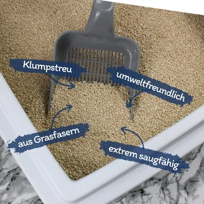 Lyra Pet® Lyra Power fibre d'herbe litière pour chats agglomérante 10 L