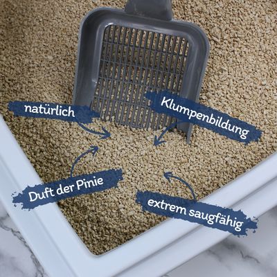 Lyra Pet® Lyra Power® Litière agglomérante au pin pour chats