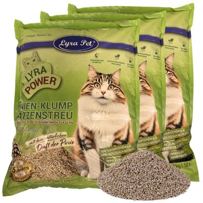 Lyra Pet® Lyra Power litière pour chats en pin agglomérante