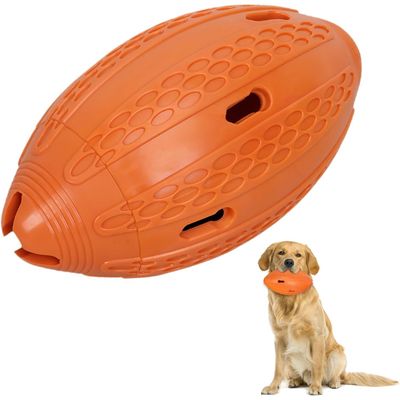 PetTribes Balle chien indestructible extra-forte pour grands chiens. Bleu