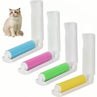 ZooVenture Lot de 4 rouleaux anti - peluches pour animaux de compagnie