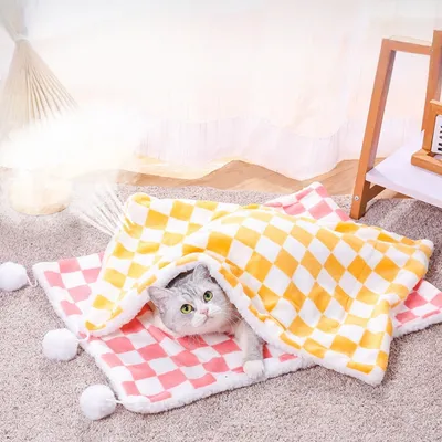 ZooVenture Couverture pour chats et chiens Jaune