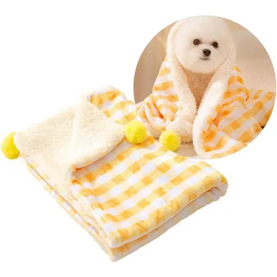 ZooVenture Couverture pour chats et chiens Jaune