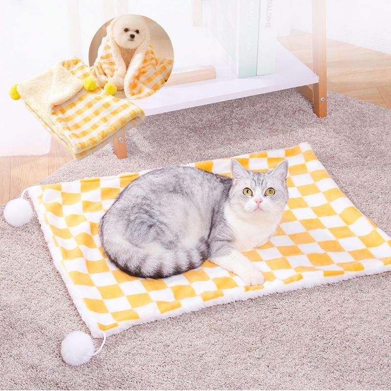 ZooVenture Couverture pour chats et chiens Jaune