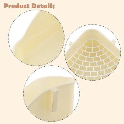 ZooVenture Bac à litière pour lapin, cochon d'Inde, hamster et chinchilla