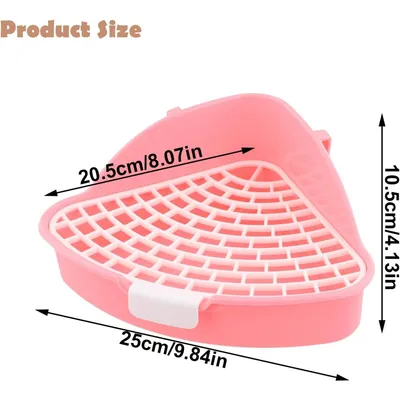 ZooVenture Bac à litière pour lapin, cochon d'Inde, hamster et chinchilla