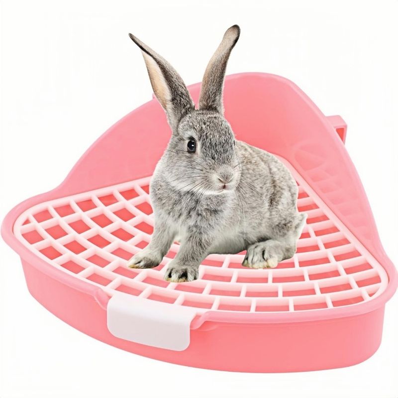 ZooVenture Bac à litière pour lapin, cochon d'Inde, hamster et chinchilla