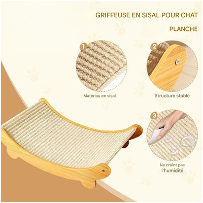 ZooVenture Griffoir pour chat 2 en 1 en sisal 39*32cm