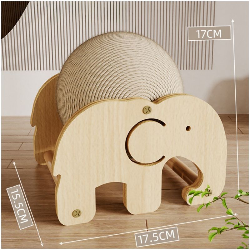ZooVenture Jouet Griffoir Boule pour Chat forme d'éléphant